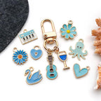 WOCRAFT 40pcs 20 pairs Assorted Enamel Bracelet Charms - Image 4