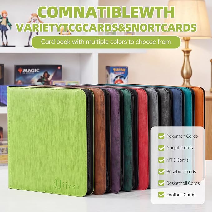 Card Binder 12 Pocket, Premium 720 Double Sided Pocket Collection Binder - Image 4