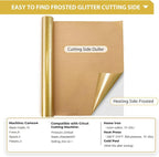 HTVRONT Glitter HTV, Easy-Weed for Craft Design - Image 7