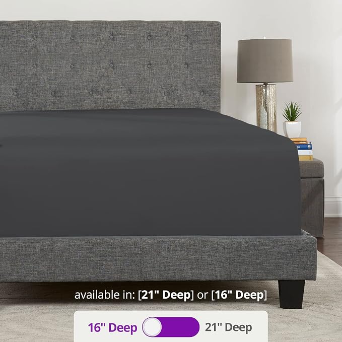 DeaLuxe California King Fitted Sheet Deep Pocket - Image 3