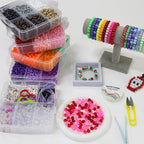 LIS HEGENSA 6300 Pcs DIY Childrens Crafts Beads Friendship Bracelet Kit - Image 4
