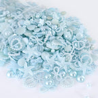 Chenkou Craft Blue Random 100g/lot 4-20mm Half Round Imitation Pearls Seastar - Image 3