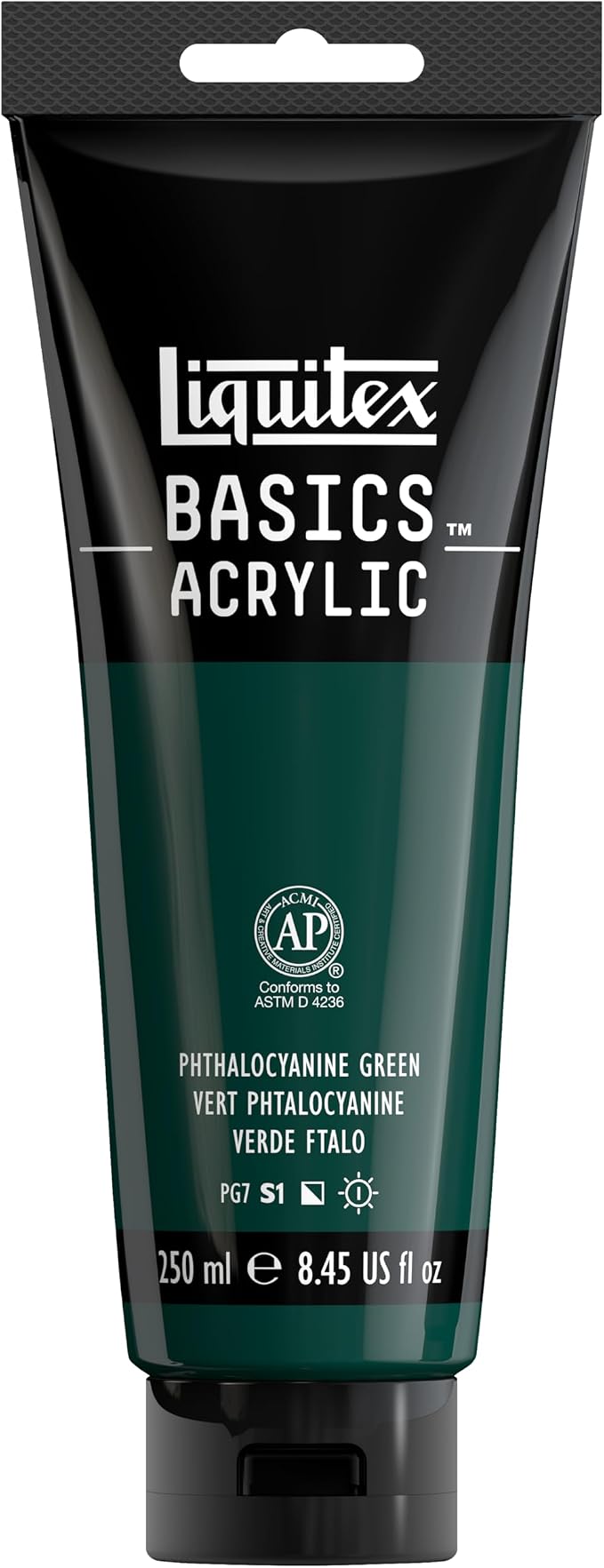 Liquitex BASICS Acrylic Paint, 250ml Tube, Phthalocyanine Green by Liquitex
