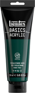 Liquitex BASICS Acrylic Paint, 250ml Tube, Phthalocyanine Green by Liquitex