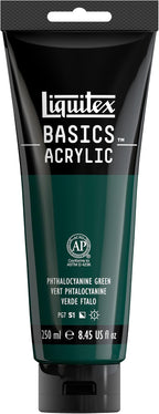 Liquitex BASICS Acrylic Paint, 250ml Tube, Phthalocyanine Green by Liquitex