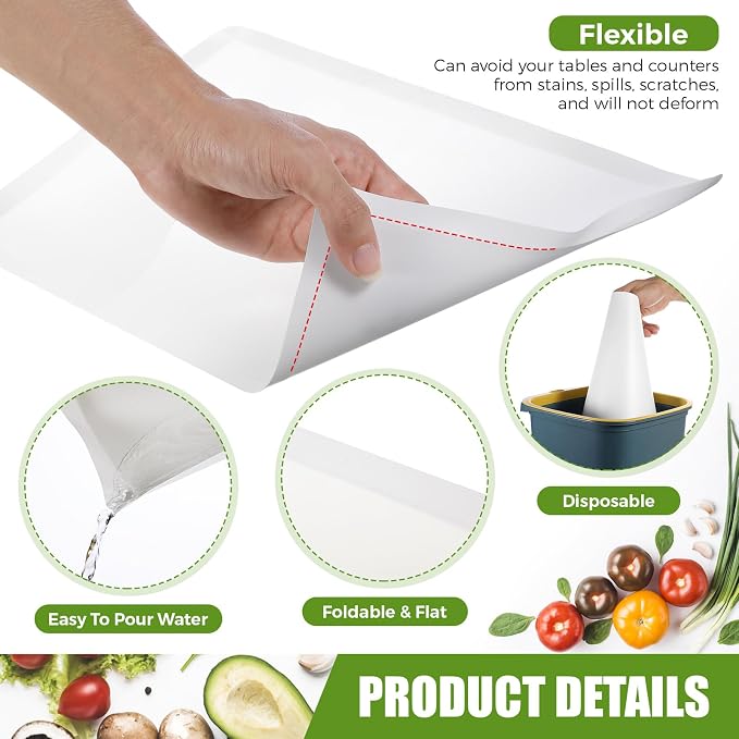 Hushee 120 Count Disposable Cutting Board Sheets 15 x 10. 6 Inch Disposable - Image 2