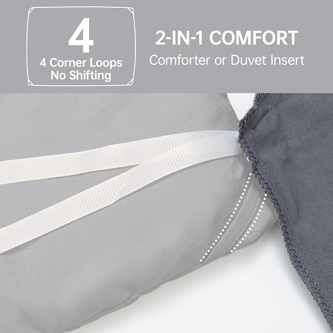 MUXHOMO King Size Comforter Set, All Season Ultra Soft Down Alternative Bedding - Image 6