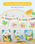 TECJOE 3 Pack Paint with Water Coloring Books - Image 2