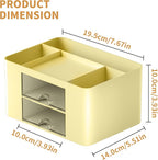 Marbrasse Pen Organizer with 2 Drawer, Desk Organizers and Accessories with 5 - Image 7