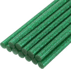 uxcell Mini Hot Glue Sticks for Glue Gun 11mm x 200mm Glitter Green 12pcs by uxcell