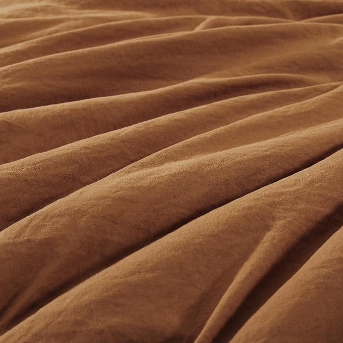 WRENSONGE Twin Comforter Set- 5 Pieces Terracotta Bed in a Bag, All Season Twin - Image 5