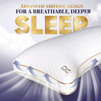 Royal Therapy Queen Memory Foam Pillow, Adjustable Shredded Odor-Free Cut-Out - Image 5