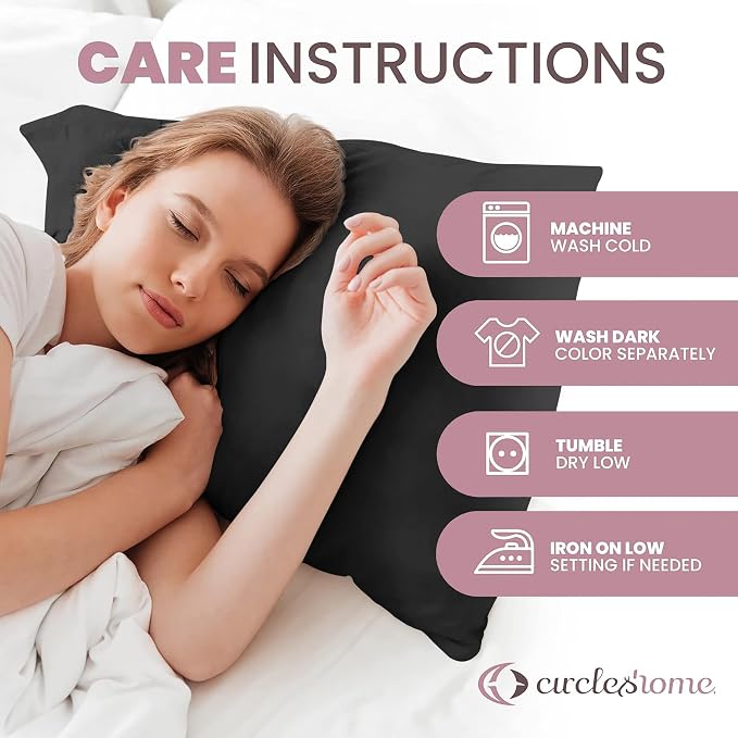 CirclesHome Pillow Protectors 2 Pack King Zippered - Image 8