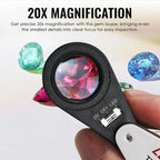 20x Foldable Pocket Magnifier Jewelers Loupe - Image 4
