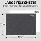 6PCS Large Self Adhesive Felt Sheet, 13.4"x10.8", 2mm Thick Stiff Felt Fabric - Image 2