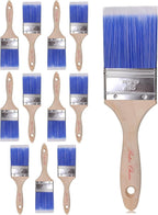 Bates- Paint Brushes, 12 Pack, Treated Wood Handle, Paint Brushes by BatesChoice