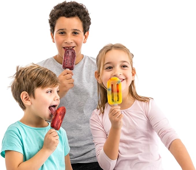 Lékué Set of 4 Large Stackable Popsicle Molds + Sticks & Lids | Homemade - Image 4