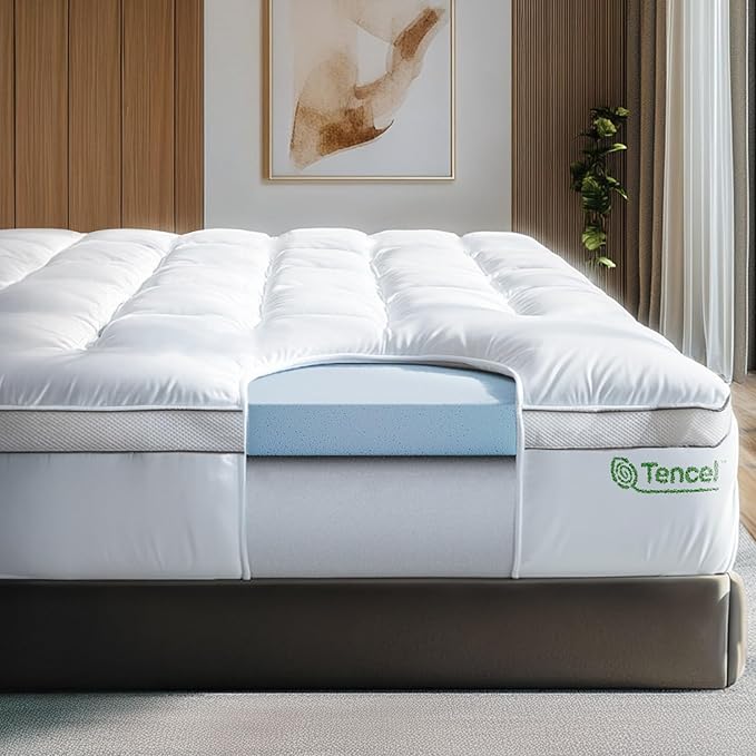 ViscoSoft 4 Inch Pillow Top Memory Foam Mattress Topper California King by ViscoSoft