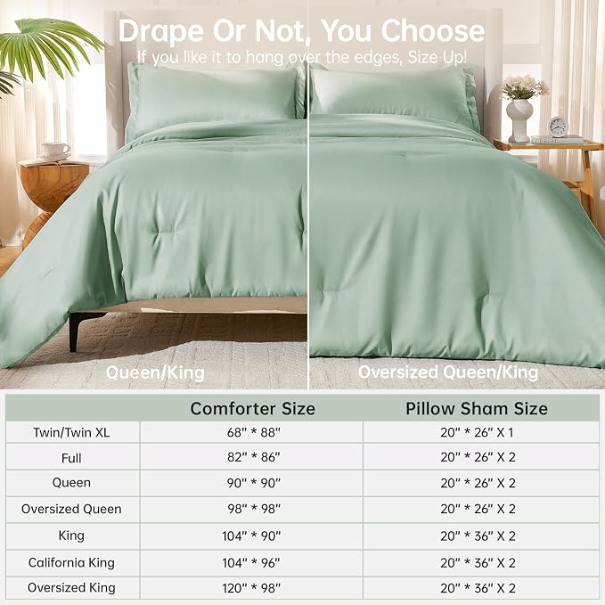 MUXHOMO King Size Comforter Set, All Season Ultra Soft Down Alternative Bedding - Image 8
