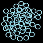 Round Carabiner Clip Bulk 48pcs 1 Inch Colorful Circle Carabiner Key Ring Clips - Image 2