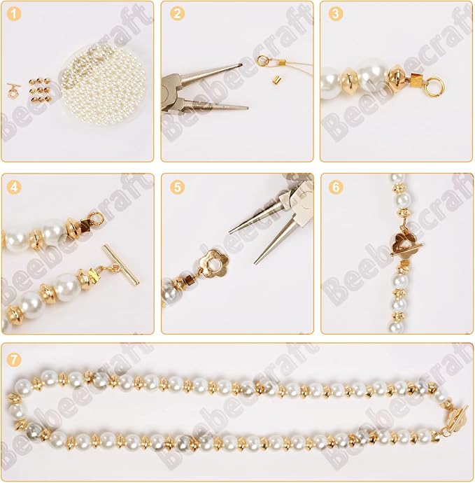 Beebeecraft 10 Sets 18K Gold Plated Toggle Jewelry Clasps Connectors Flower - Image 4