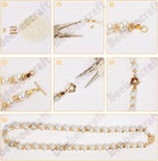 Beebeecraft 10 Sets 18K Gold Plated Toggle Jewelry Clasps Connectors Flower - Image 4