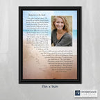Footprints in the Sand Inspirational Wall Art, Beach Decor, Christian Gifts - Image 3