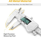 Digital Caliper, 6 inch Caliper Extreme Accuracy Measuring Tool - Image 3