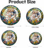 Personalized Family Stained Glass Sun Catcher, Customized Stained Glass Window - Image 7