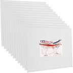U.S. Art Supply 12 X 12 Inch Art Canvas Board Panels 12 Pack by USArtSupply