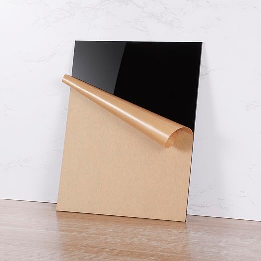 KAITELA Pack of 10 Black Acrylic Sheet 8" x 12" Cast Plexiglass Panel 1/8" - Image 5