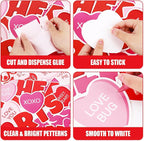 JarThenaAMCS Valentine' s Day Classroom Door Decoration Bulletin Board Set Red - Image 3