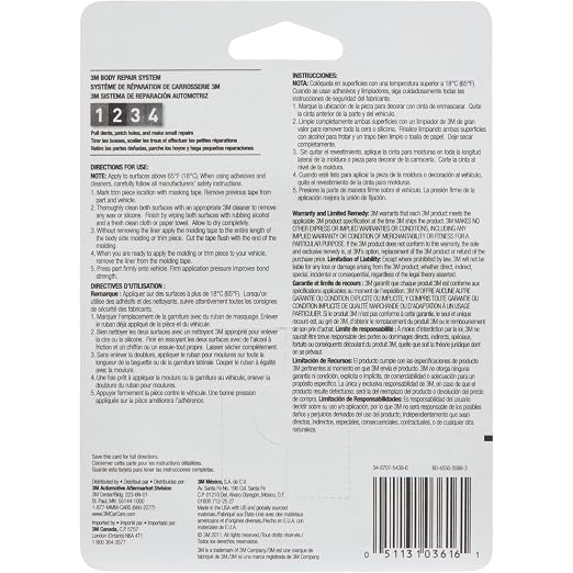 3M Super-Strength Molding Tape, 7/8 in x 15 ft, 1 Roll - Image 4