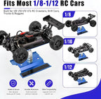 RC Car Repair Work Stand Lift Lower Adjustable Workstation Aluminum 360 Degree - Image 5