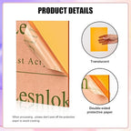 Lesnlok Orange Acrylic Sheets 1/8 inch Thick 3mm 2 Pack 16 x 20 Clear - Image 3
