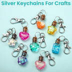 LEOBRO 100PCS Lobster Claw Clasps and Key Rings, Keychain Making kit, Keychains - Image 4