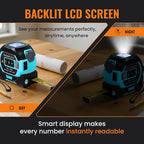 The Almighty Ruler Laser Tape Measure | Laser Distance Measurer, Heavy-Duty Tool - Image 5