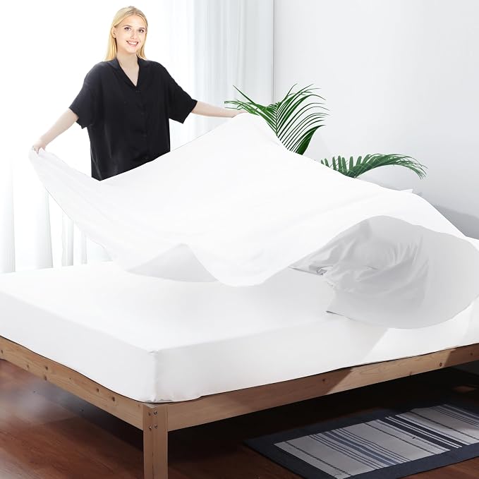 Flat Sheet Only Twin Size, 400 TC 100% Egyptian Cotton Flat Sheet - Image 7