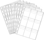 9 Pocket Coin Pages 10 Sheets Plastic Coin Holders Stamp Collector Supplies | by Jomevia