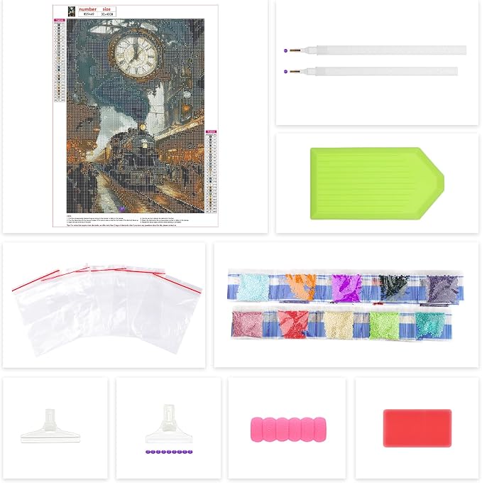Lxmsja Train Station Diamond Art Kits - Image 5