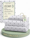 LANE LINEN 100% Organic Cotton Twin Sheets Set by LaneLinen