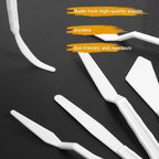 Plastic Palette Knives Set, 30 Pieces Spatula Palette Knives Thin Flexible Art - Image 4