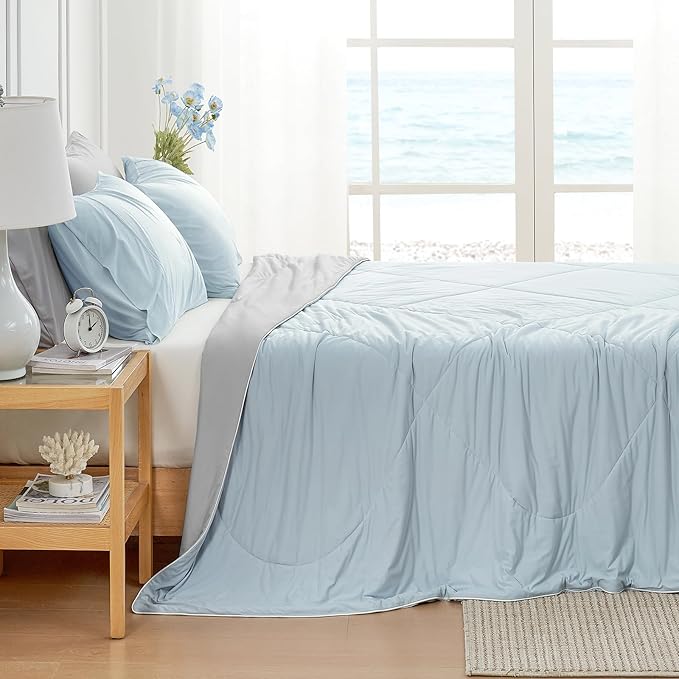 Cozy Bliss Cooling Comforter Queen Size, Cooling Blankets - Image 4