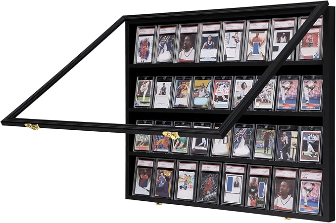 VERANI 36 Baseball Card Display Case, Graded Sports Card Display Frame by VERANI
