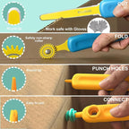 Kizzikids Cardboard Tools for Kids, Safe Cutter STEM Construction Kit | 149 PCS - Image 6