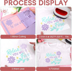 WRAPXPERT Pastel Iron on Vinyl Boho Heat Transfer Vinyl Bundle 12 X 10 in - Image 6