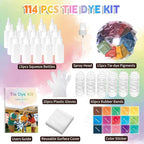 Tie Dye Kit, 15 Colors Tie Dye Set, One-Step Fabric Dye Supplies - Image 2
