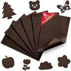 Brown Soft Felt Sheets for Crafts, 1.6mm Thick, Kids' Crafts, DIY Projects by Grainear