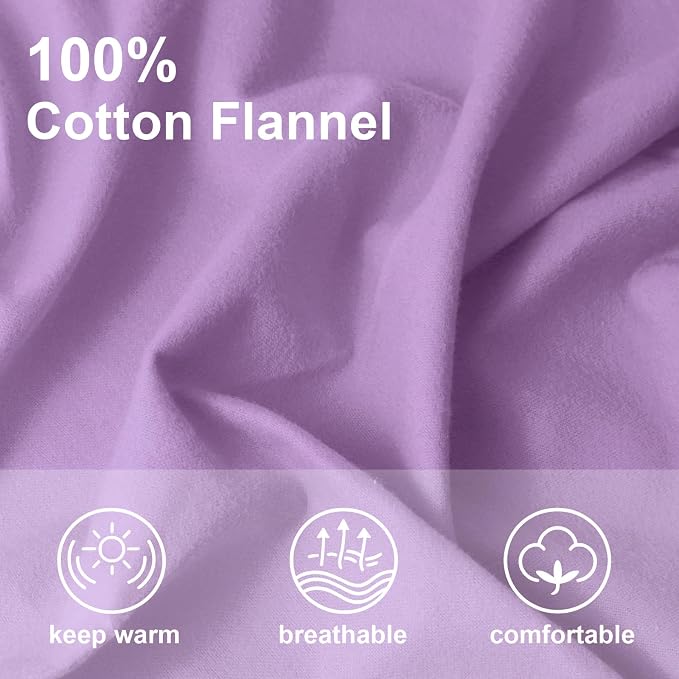59”W Cotton Flannel Fabric, Super Soft 150GSM, Medium Weight Solid Arts & - Image 4