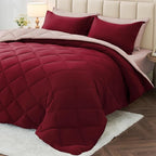 MUXHOMO 7 Pieces Full Comforter Set, Reversible Bed in a Bag Full Size by MUXHOMO